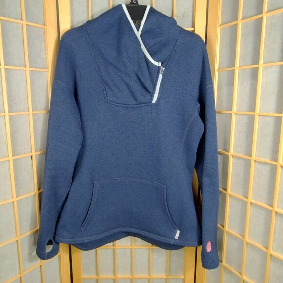 Stio Tops - Stio Sweetwater Quarter Zip Fleece Hoodie Blue  Size M